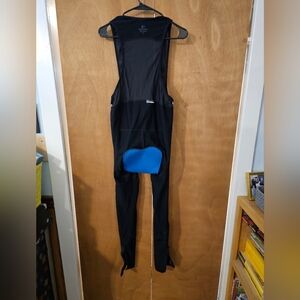 Cycling bit tights with zippers